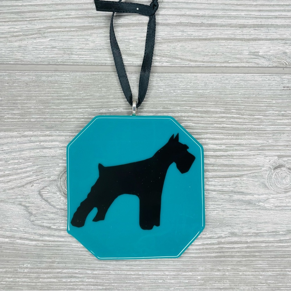 Stained glass sun catcher scottie dog terrier coaster decoration orniment art